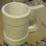 Beer mug from linden