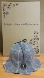 Grey Felt Sauna Hat "Petal" – Elegant Protection for Sauna Comfort 🌿♨️ - Image 4