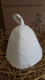 White Sauna Hat “Econom” – simple protection and better comfort in the sauna - Image 2