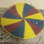 Seat pad for sauna made of wool