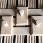 Wooden hanger 5 hooks