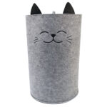 Fabric box for storing belongings "Funny cat"