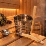 Roostevabast terasest saunaämber 4L koos kulbiga – valmis komplekt mugavaks saunaõhtuks 💧♨️