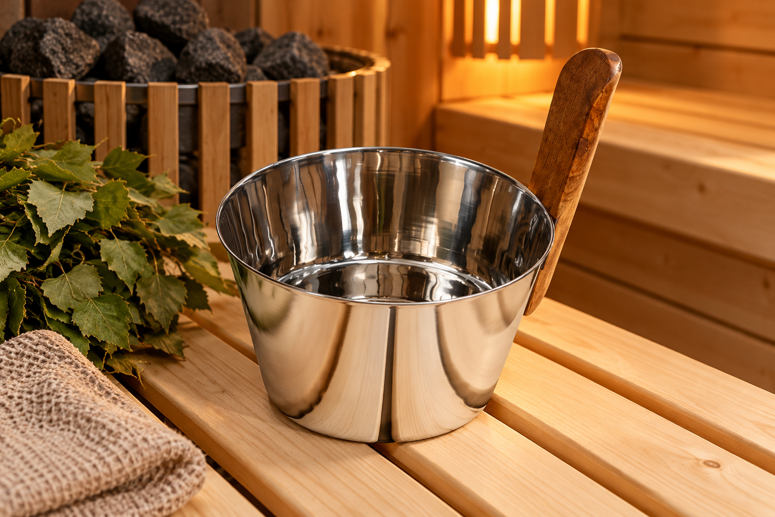 Ner.ter.pits_kipitis_4l Nerūdijančio plieno kibirėlis pirčiai 4L – praktiškas stilius kiekvienam pirties vakarui 💧♨️ - Image 1