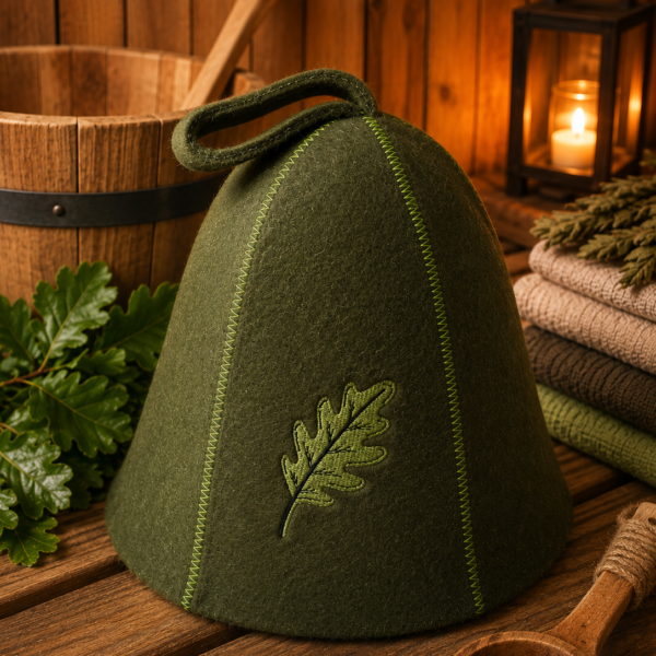Sauna Hat “Mighty Oak” – Natural Strength and Comfort for an Authentic Sauna 🌿♨️