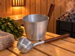 Aluminium Sauna Bucket 5L and Ladle – 5% Better Value as a Set 💧♨️