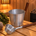 Aluminium Sauna Bucket 5L and Ladle – 5% Better Value as a Set 💧♨️
