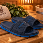 Saunasussid „Aspen 42 Navy Blue“ – sportlik mugavus sauna, basseini ja SPA jaoks 🩴🌊