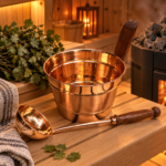 Copper Sauna Bucket 4L with Ladle – 5% Better Value as a Set 🔥💧