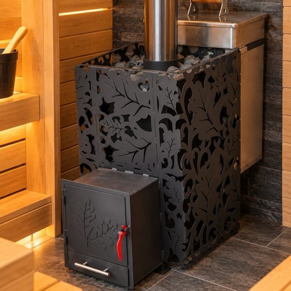 OAK Wood-Burning Sauna Stove with 60 L Stainless Steel Water Tank – Traditional Sauna Heating 🔥♨️